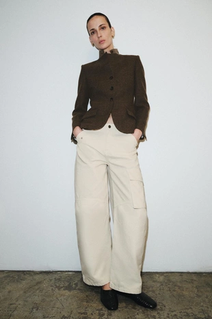 Приталенный блейзер из шерсти — ZW COLLECTION- Заказать в России