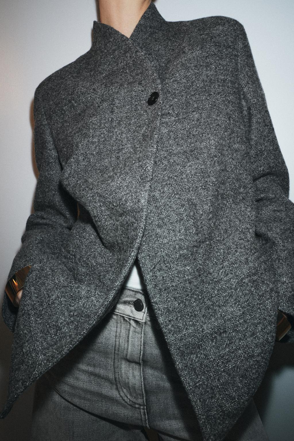 БЛЕЙЗЕР ИЗ ШЕРСТИ С ПУГОВИЦЕЙ — ZW COLLECTION LIMITED EDITION