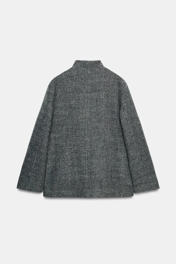 БЛЕЙЗЕР ИЗ ШЕРСТИ С ПУГОВИЦЕЙ — коллекция Zara «ZW» 