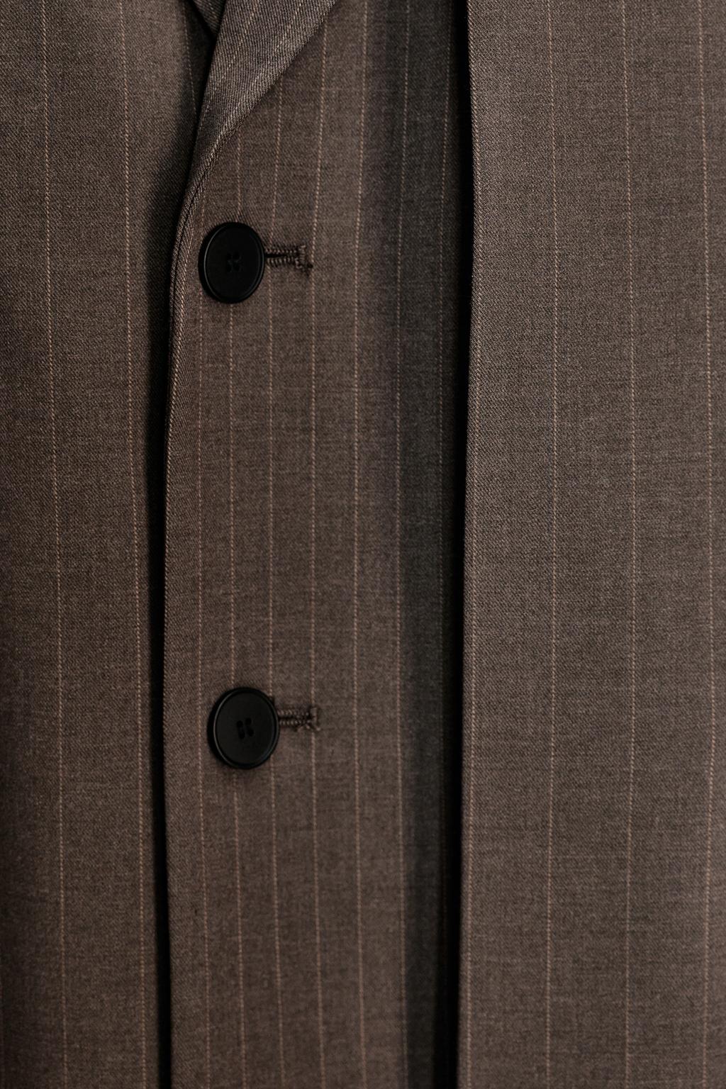 БЛЕЙЗЕР OVERSIZE В ПОЛОСКУ ИЗ ДВОЙНОЙ ТКАНИ