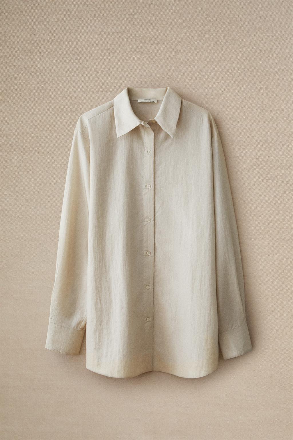 Рубашка с атласным отливом