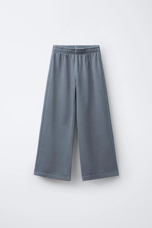 Брюки WIDE LEG с эффектом потертости