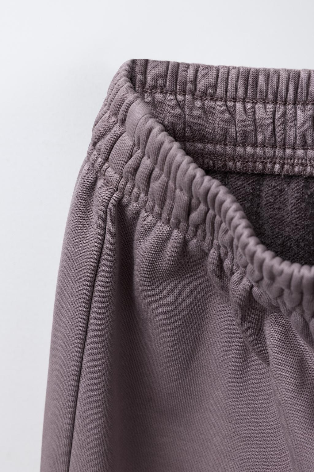 БРЮКИ WIDE LEG С ЭФФЕКТОМ ПОТЕРТОСТИ