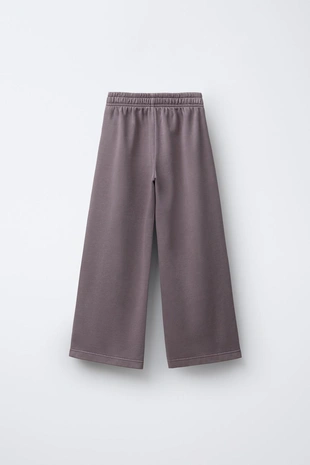 Брюки WIDE LEG с эффектом потертости- Заказать в России