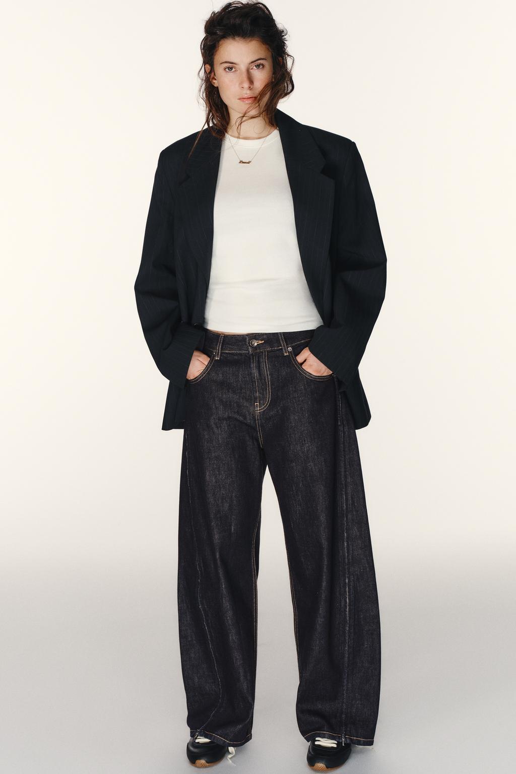 ДЖИНСЫ TRF С БОКОВЫМИ МОЛНИЯМИ