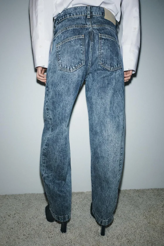 ДЖИНСЫ баллон С ВЫСОКОЙ ПОСАДКОЙ — коллекция Zara «ZW»