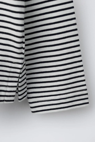 Майка в полоску с вышитым сердцем- Заказать в России