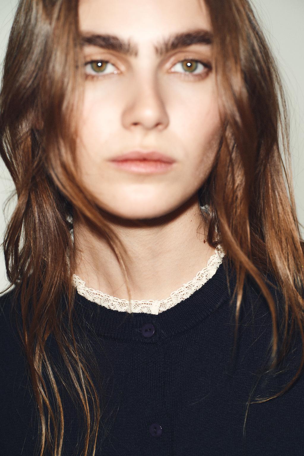 КАРДИГАН С КРУЖЕВНОЙ ОТДЕЛКОЙ