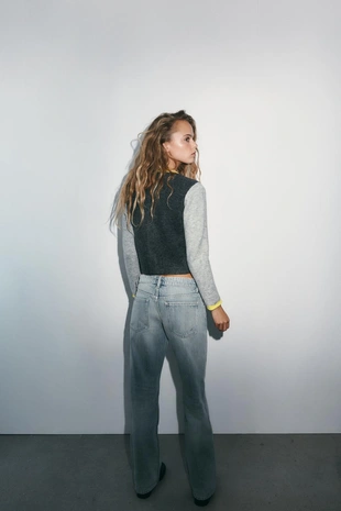 Кардиган колор-блок- Заказать в России