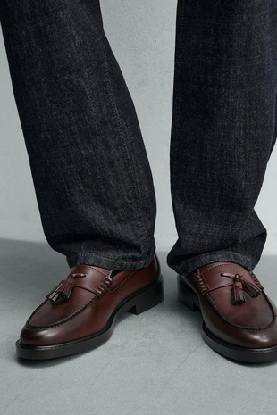 Строгие лоферы с планкой- Заказать в России