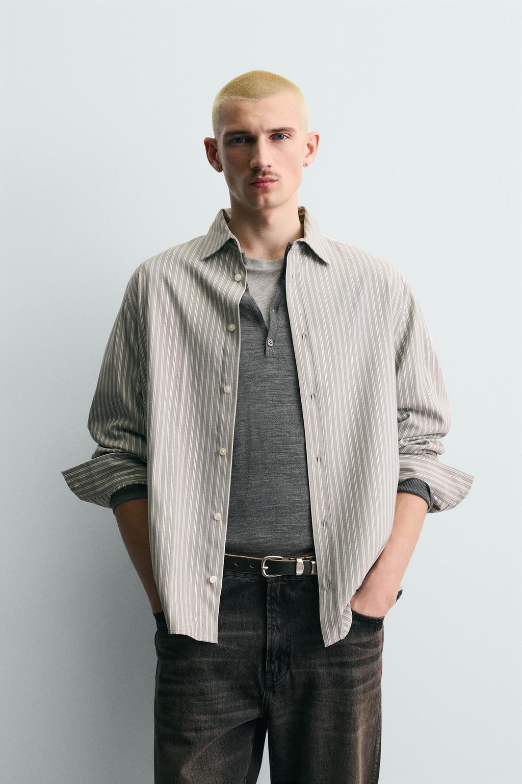 РУБАШКА RELAXED FIT В ПОЛОСКУ