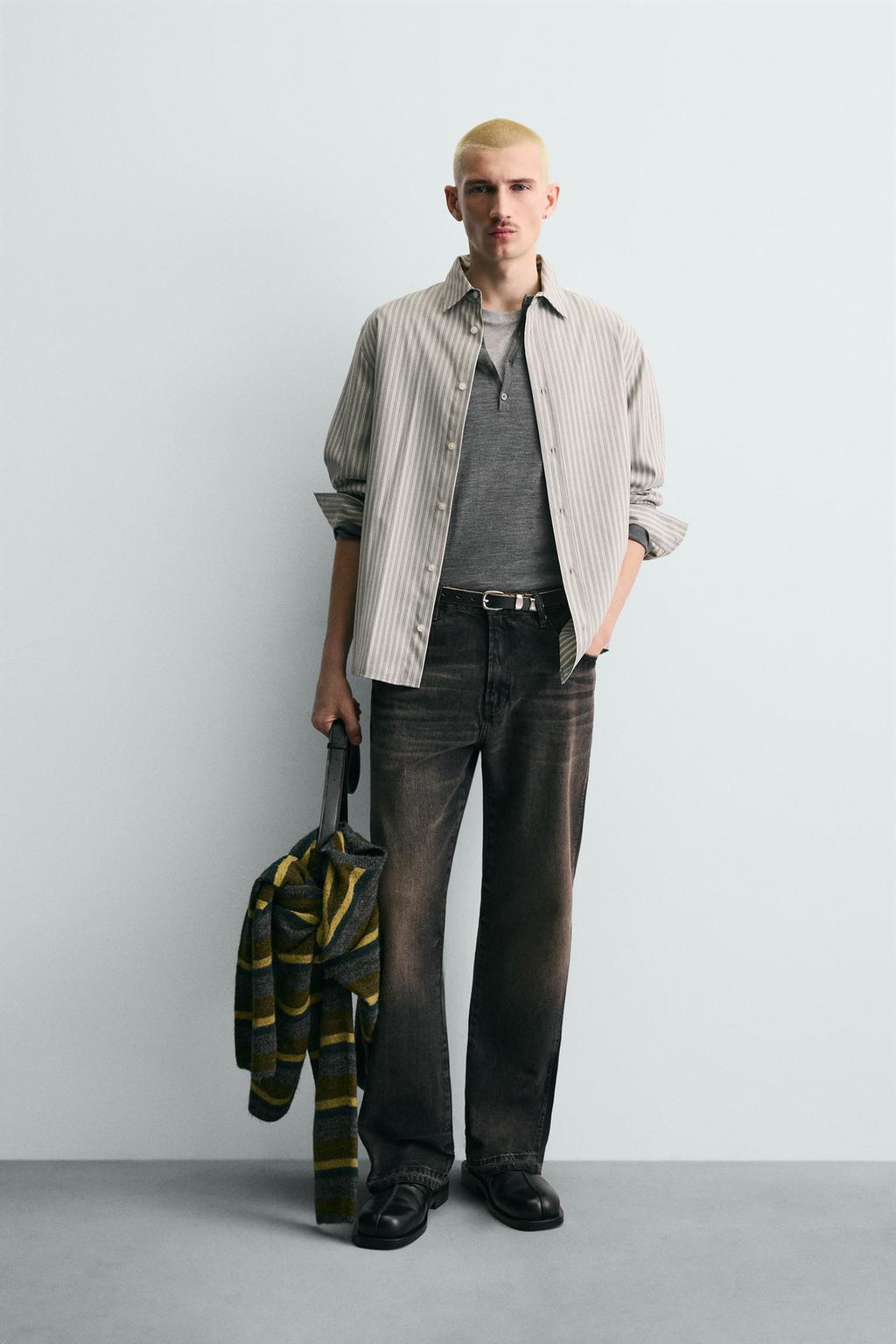 РУБАШКА RELAXED FIT В ПОЛОСКУ