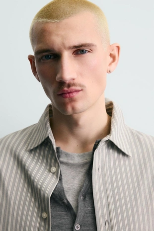 Рубашка RELAXED FIT в полоску- Заказать в России