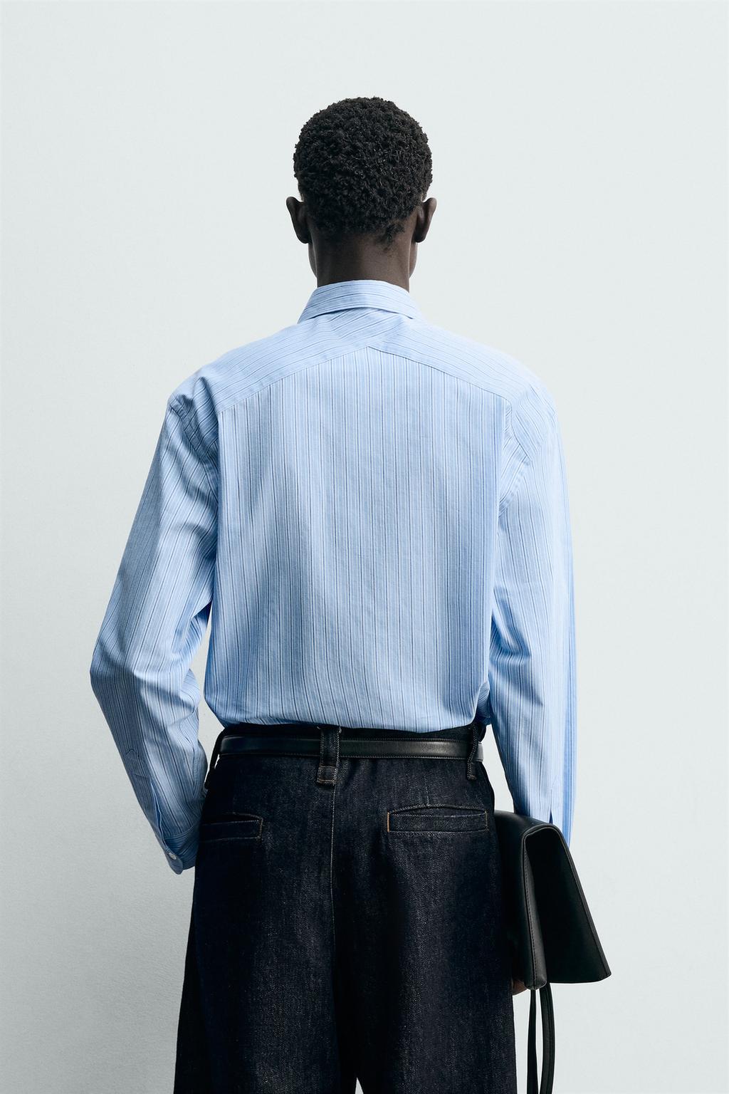 РУБАШКА СВОБОДНОГО КРОЯ В ПОЛОСКУ