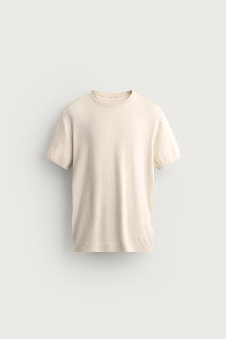 Футболка прямого кроя из трикотажа basic