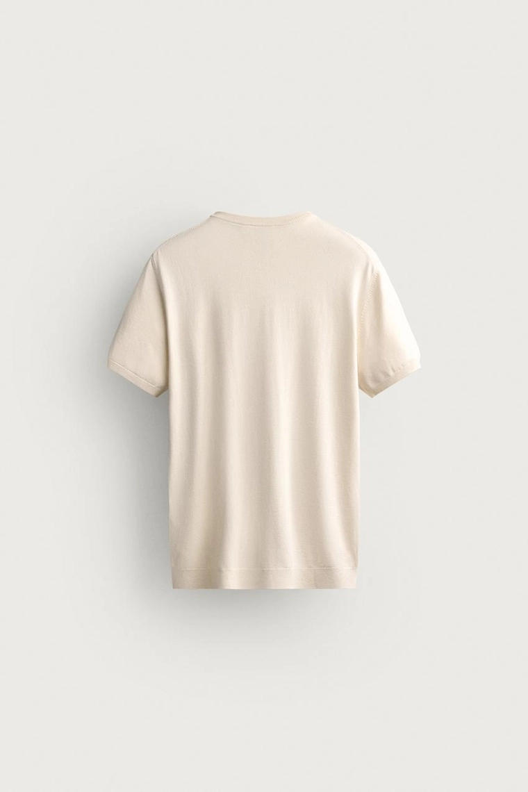 Футболка прямого кроя из трикотажа basic