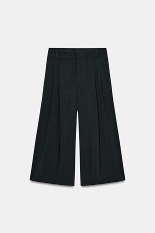 Широкие шорты со складками- Заказать в России