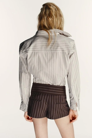 Шорты в тонкую полоску- Заказать в России