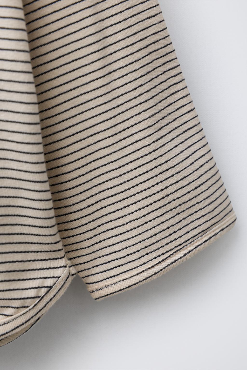 ФУТБОЛКА В ПОЛОСКУ С ВЫШИТЫМИ СЕРДЦАМИ