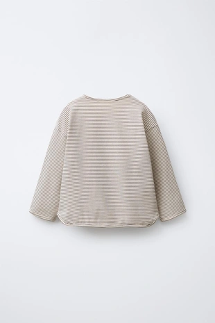 Футболка в полоску с вышитыми сердцами- Заказать в России