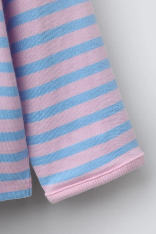 Лонгслив в полоску с вышитым сердцем- Заказать в России