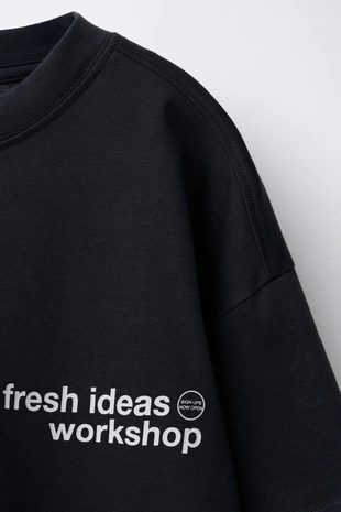 Лонгслив с двойными рукавами и надписью- Заказать в России