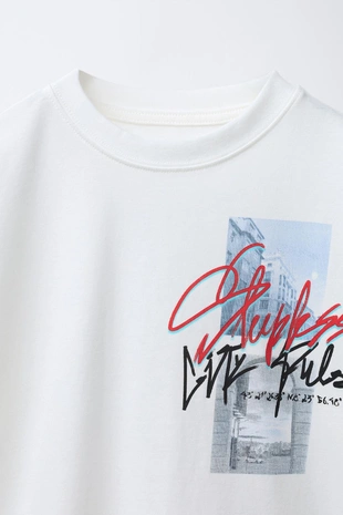 Футболка с принтом граффити- Заказать в России