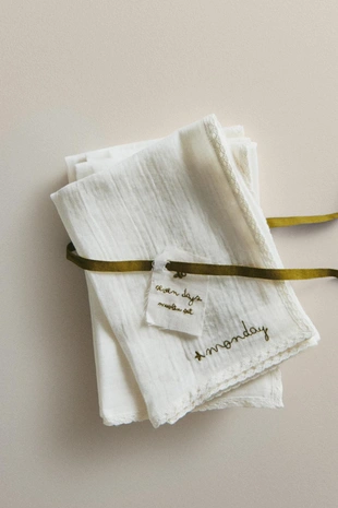 Набор детских муслиновых пеленок (7 штук)- Заказать в России