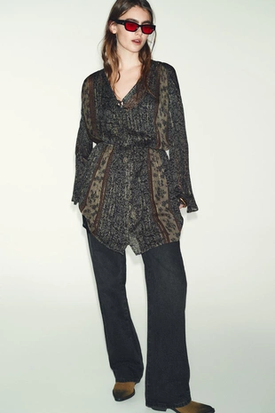 Кожаные ботинки с эффектом потертости- Заказать в России