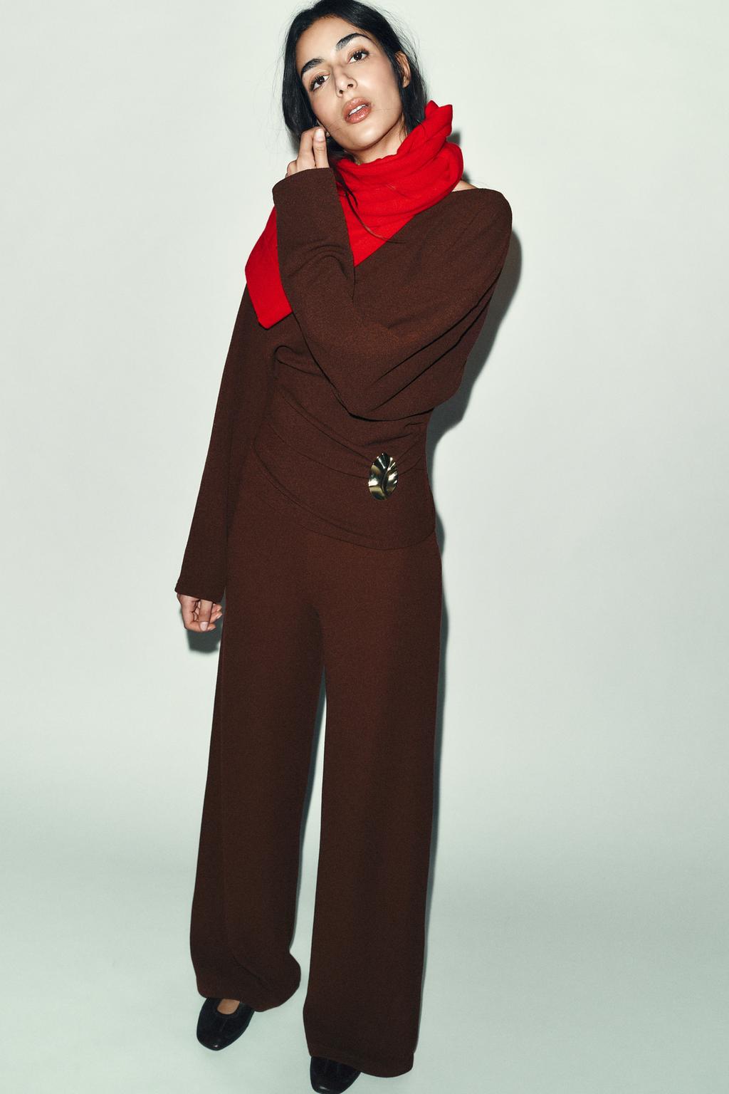 ШИРОКИЕ ФАКТУРНЫЕ БРЮКИ