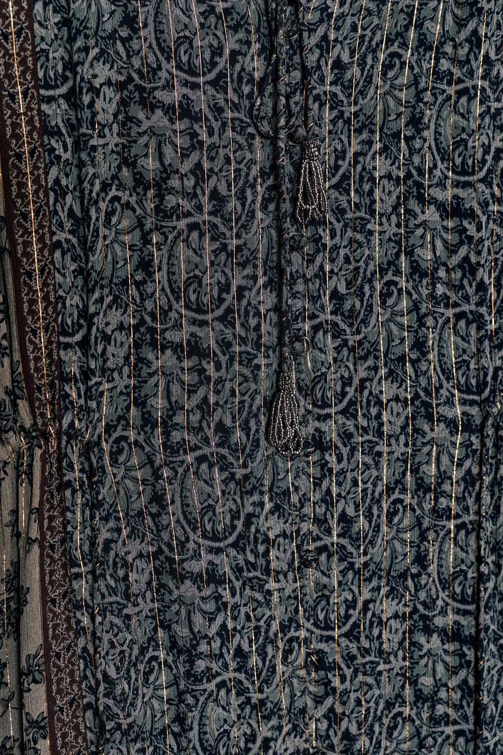 ПЛАТЬЕ С ПРИНТОМ И БЛЕСТЯЩЕЙ НИТЬЮ