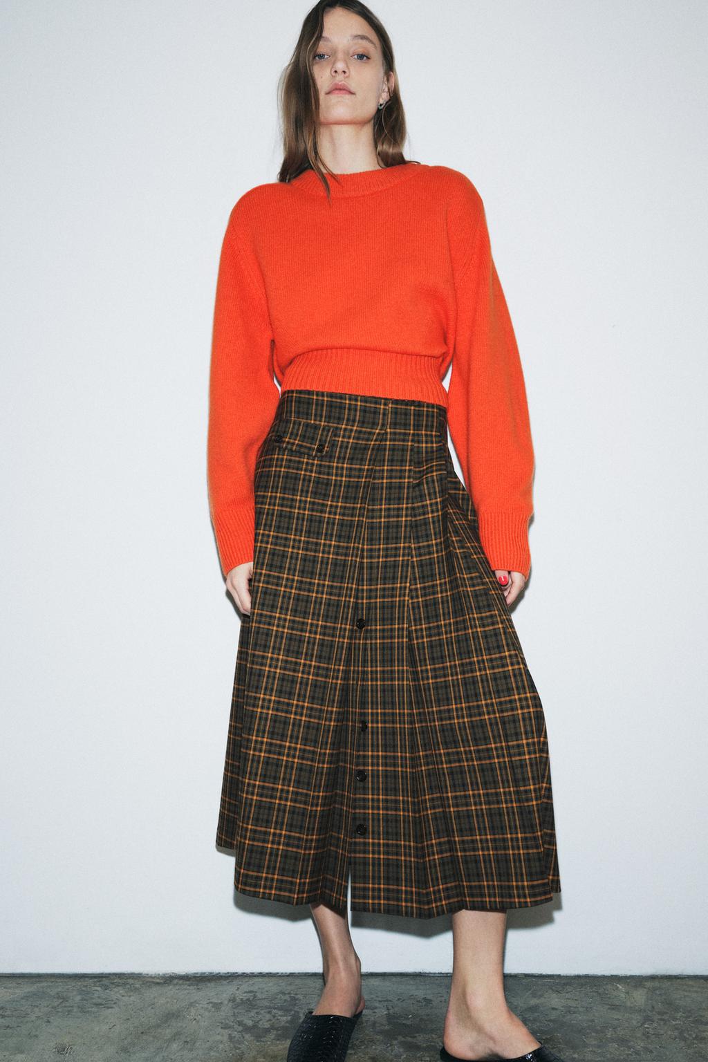 СВИТЕР ИЗ 100% ШЕРСТИ С ПОДПЛЕЧНИКАМИ