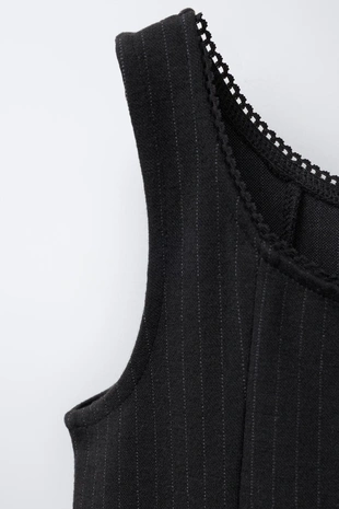 Сарафан в тонкую полоску- Заказать в России