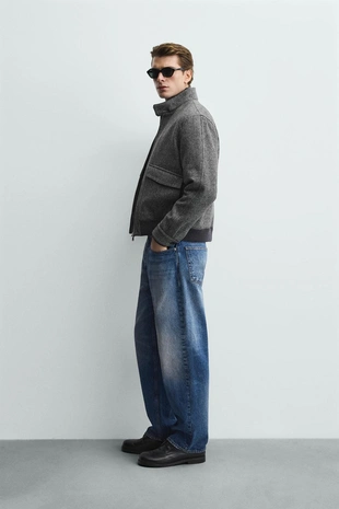 Куртка из рельефной контрастной ткани- Заказать в России