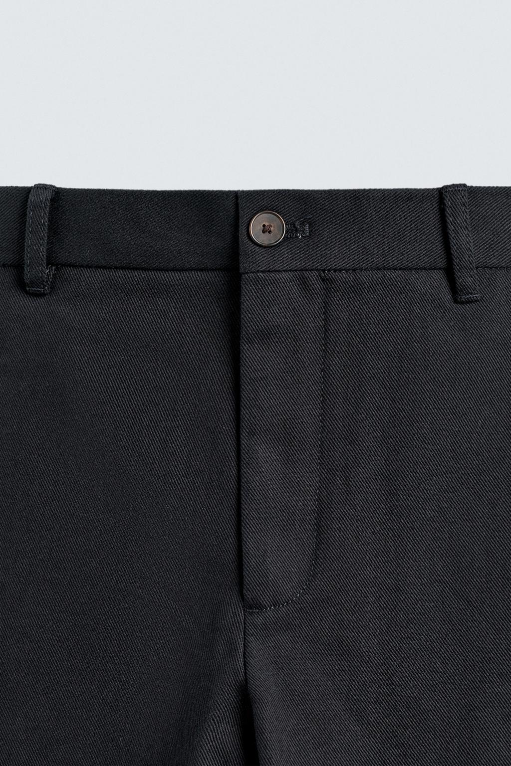 БРЮКИ STRAIGHT FIT ИЗ РЕЛЬЕФНОЙ ТКАНИ