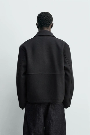 Куртка-бомбер из ткани «ёлочка» на молнии- Заказать в России