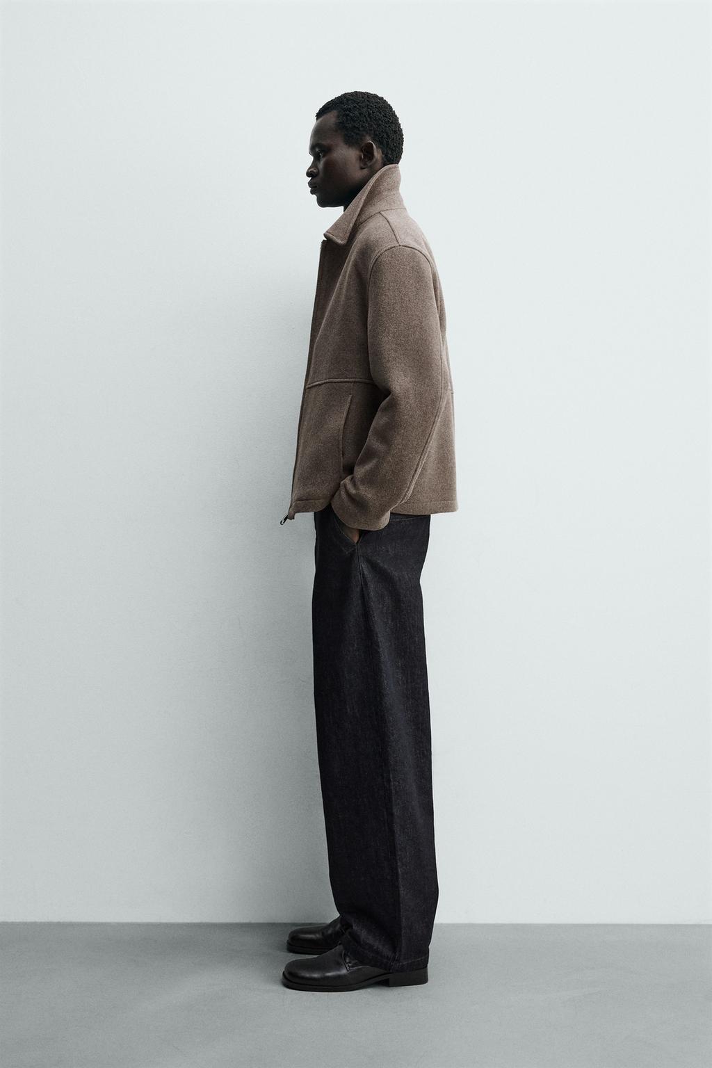 КУРТКА ИЗ ТКАНИ «ЁЛОЧКА» НА МОЛНИИ