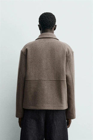 Куртка из ткани «ёлочка» на молнии- Заказать в России