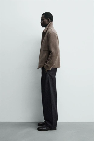 Куртка из ткани «ёлочка» на молнии- Заказать в России