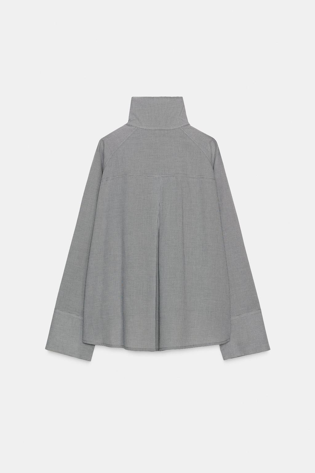 РУБАШКА ОВЕРСАЙЗ В КЛЕТКУ С КАРМАНОМ — ZW COLLECTION