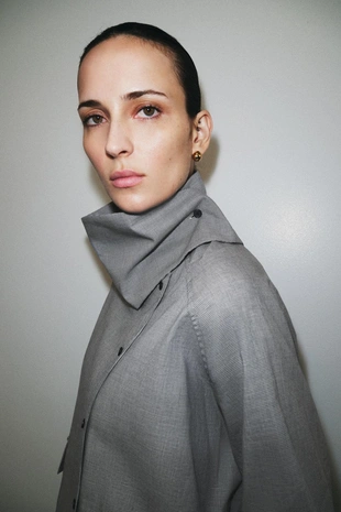 Рубашка оверсайз в клетку с карманом — ZW COLLECTION- Заказать в России