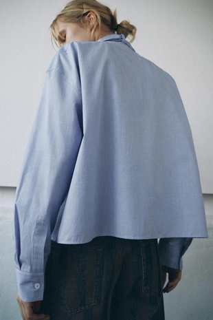 Рубашка с бантом ZW COLLECTION- Заказать в России