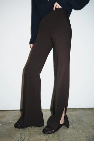 Расклешенные брюки с разрезами — ZW COLLECTION- Заказать в России