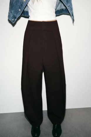 Брюки BALLOON с защипами- Заказать в России