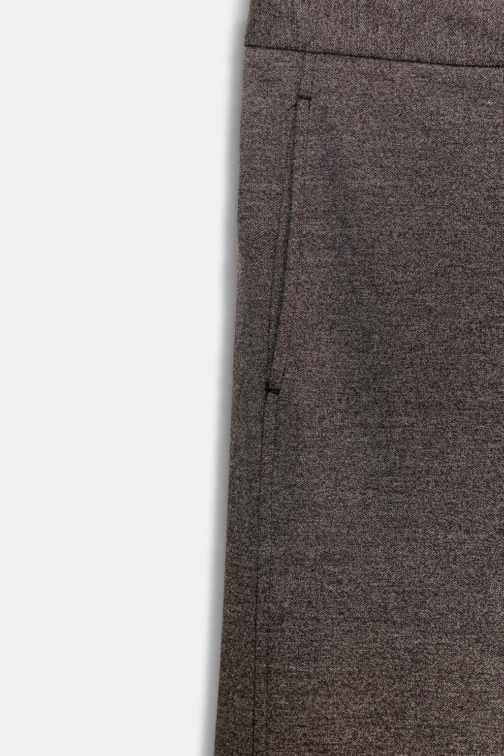 БРЮКИ ПРЯМОГО КРОЯ С ВЫСОКОЙ ПОСАДКОЙ