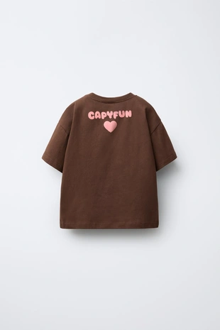Купить Zara Футболка с принтом CAPIBARA CAPYFUN ©