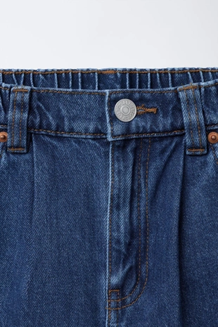 Джинсы WIDE LEG с защипами- Заказать в России