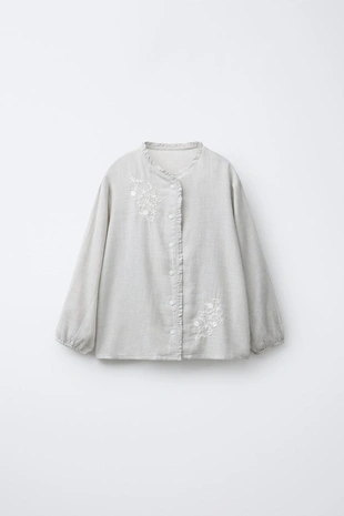 2-6 лет/ пижама с вышивкой в виде цветов- Заказать в России