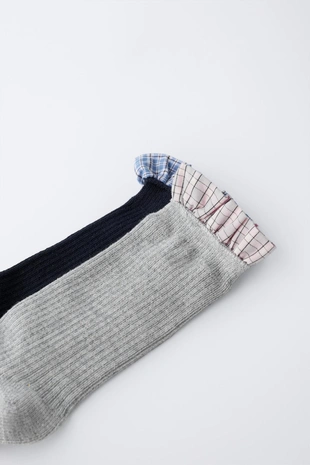 Набор из двух пар носков с воланами- Заказать в России