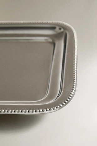 Прямоугольный стальной поднос- Заказать в России